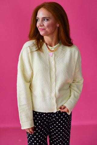 Piper Cardigan in Butter Yellow RESTOCK