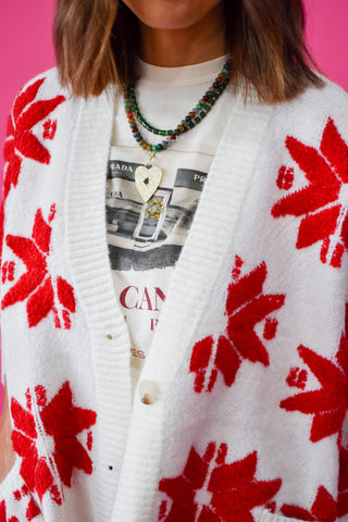 Taryn Snowflake Cardigan