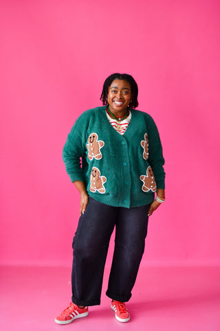 Gingerbread Knit Oversized Cardigan