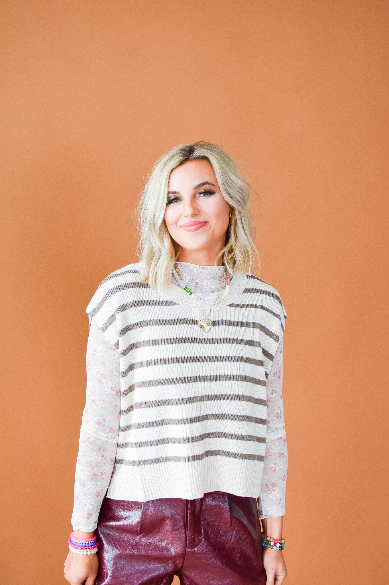 Lorelei Striped Sweater in Oatmeal