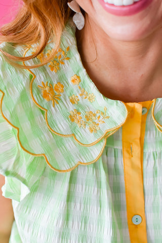 Tatiana Gingham Top