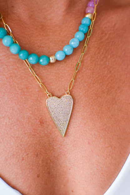 Crystal Heart Necklace