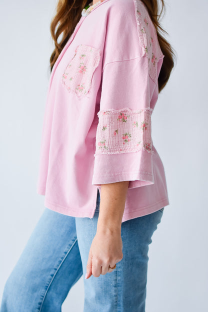 Josie Floral Pocket Top