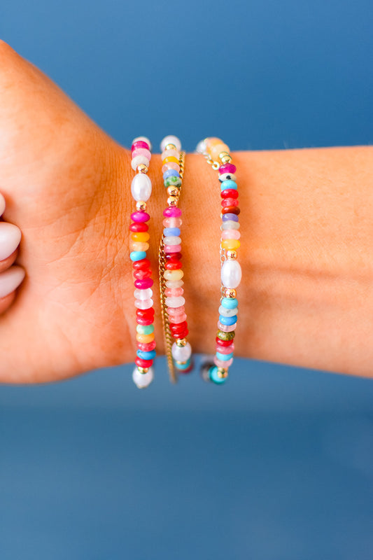 Rainbow Bracelet Luxe - Dainty Bright