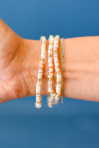 Rainbow Bracelet Luxe - Dainty Natural