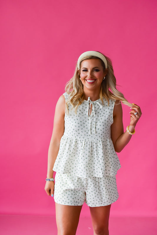 Zooey Floral Gauze Set