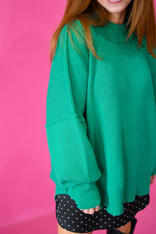 DOORBUSTER Bradie Sweater in Kelly Green