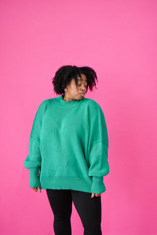 DOORBUSTER Bradie Sweater in Kelly Green