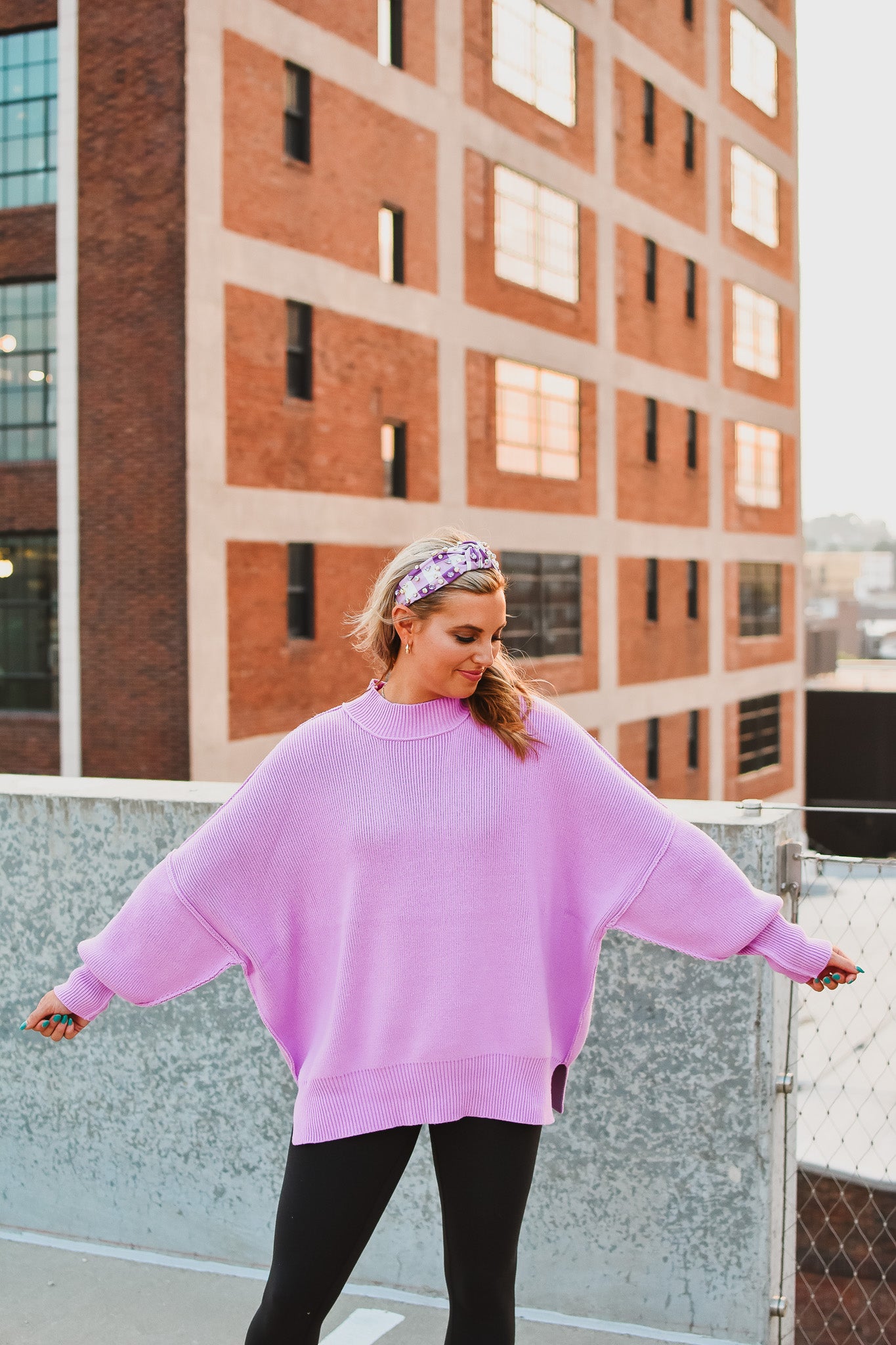 Bradie Sweater in Lavender