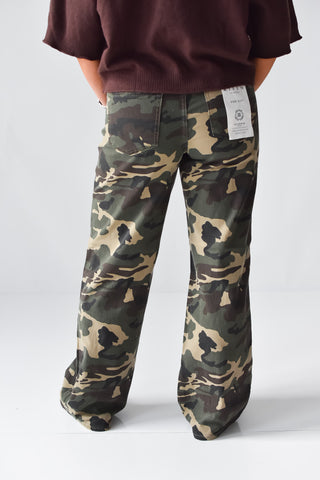 Sloan Camo Wide Leg Jeans