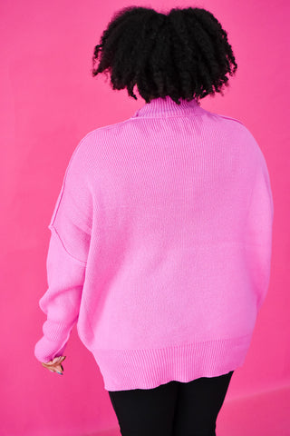 DOORBUSTER Bradie Sweater in Candy Pink