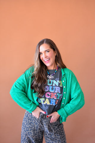 Piper Cardigan - Kelly Green RESTOCK