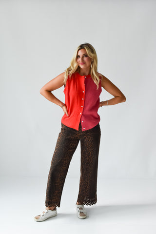 Josie Color Block Sweater Vest