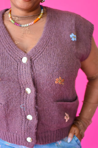 Wynne Embroidered Sweater Vest