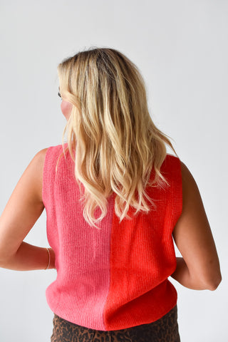 Josie Color Block Sweater Vest