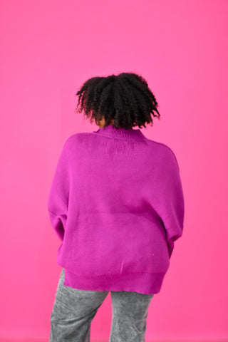 DOORBUSTER Bradie Sweater in Light Plum