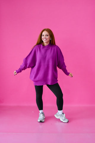 DOORBUSTER Bradie Sweater in Light Plum