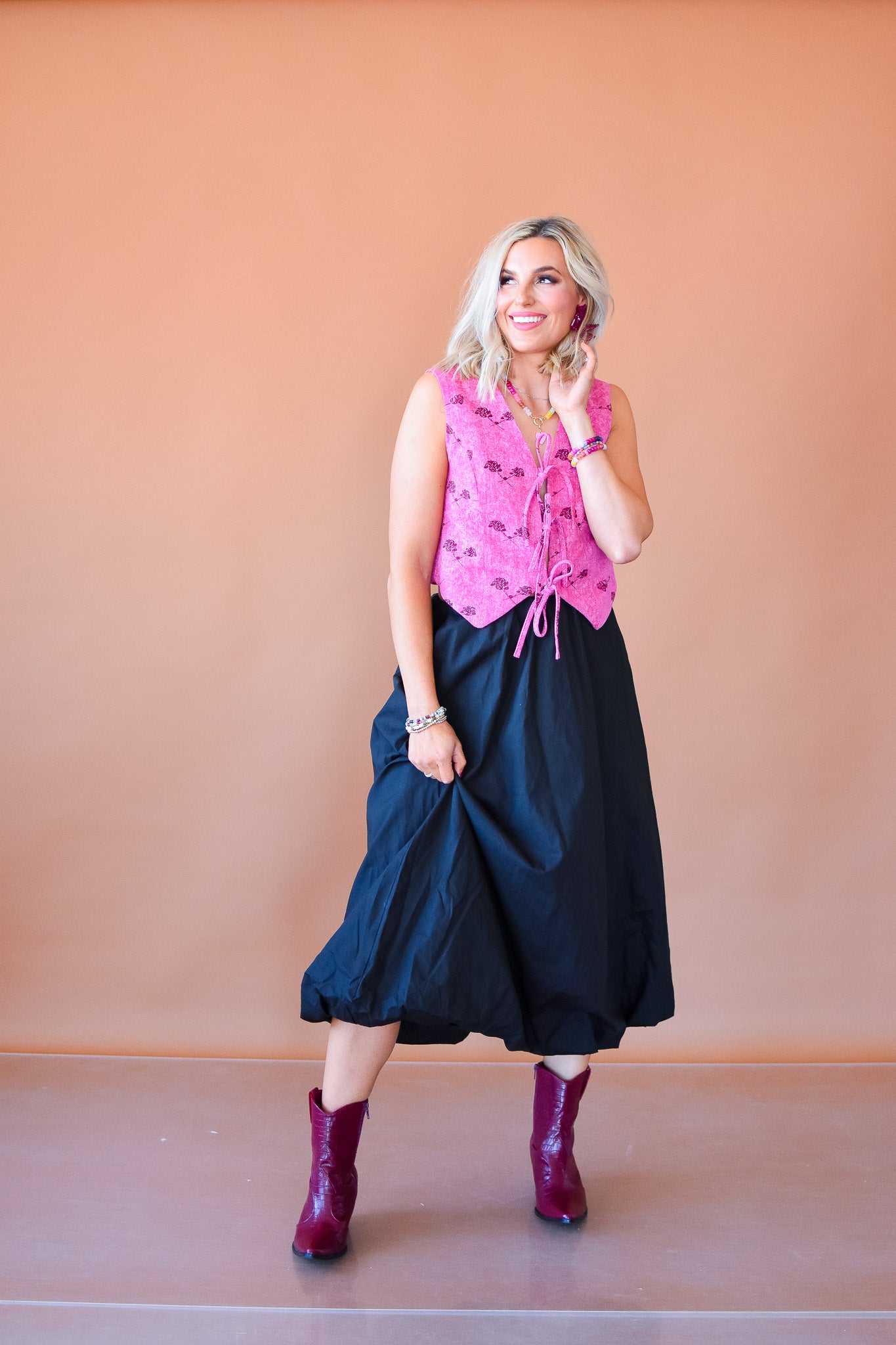 Jasmine Bubble Maxi Skirt