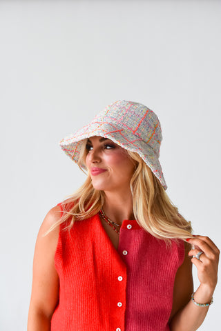 Annie Tweed Bucket Hat