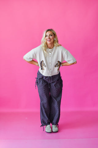 Louie Printed Cardigan