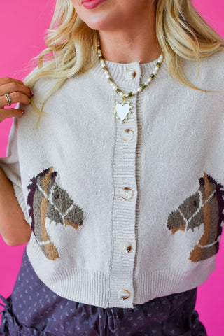 Louie Printed Cardigan