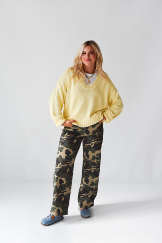 Sloan Camo Wide Leg Jeans