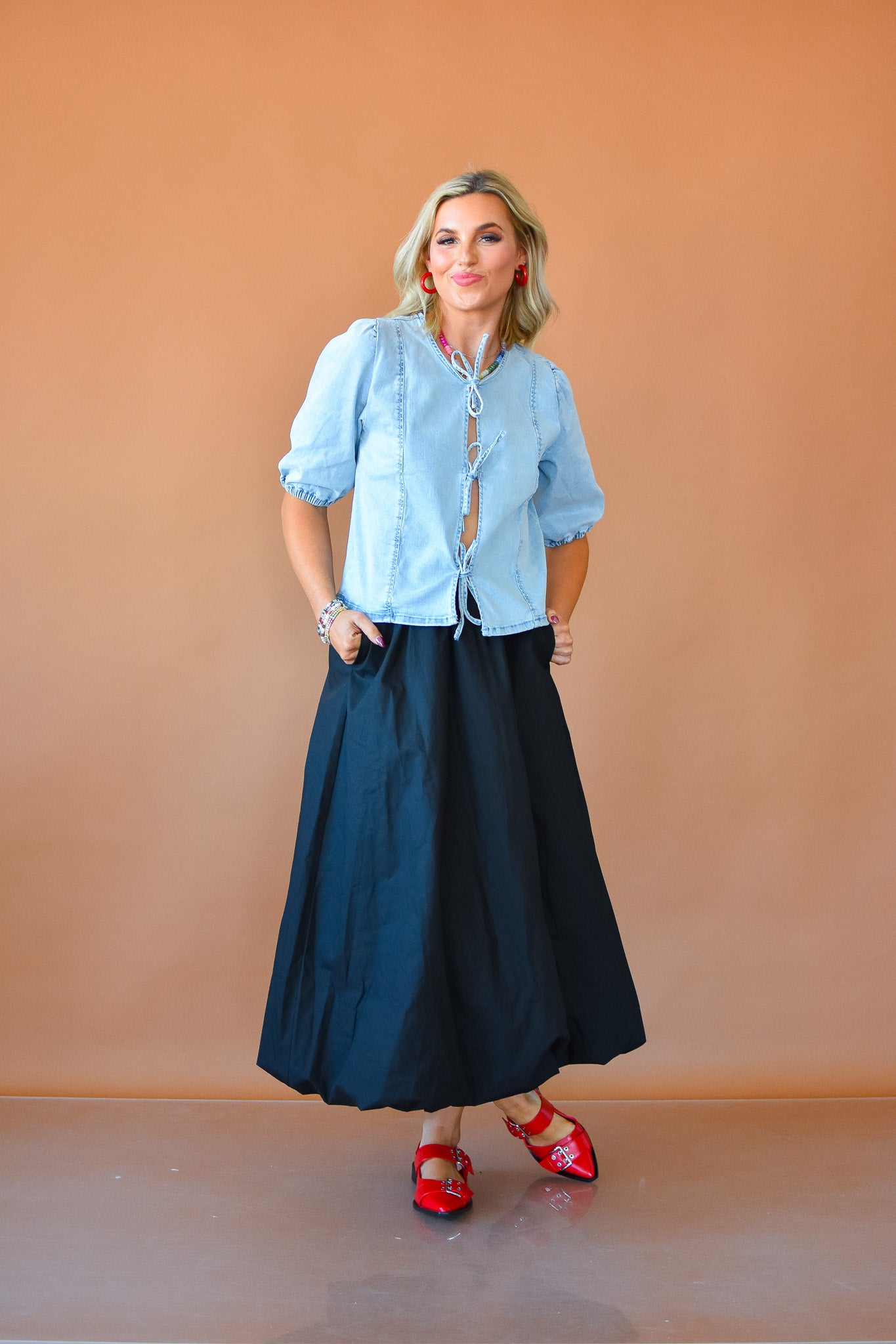 Jasmine Bubble Maxi Skirt