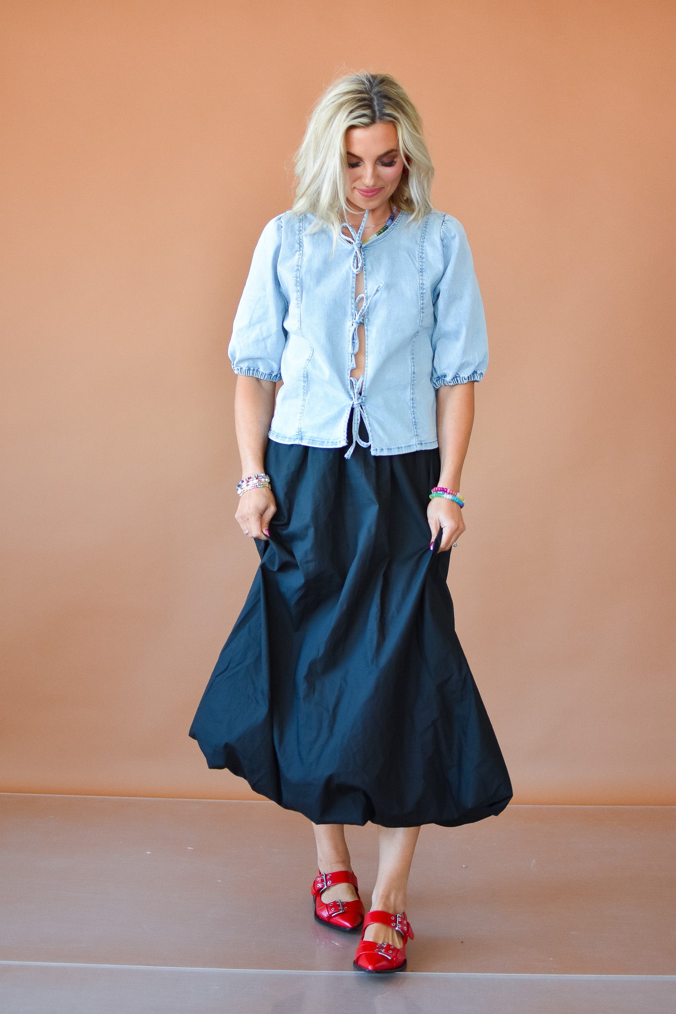 Jasmine Bubble Maxi Skirt