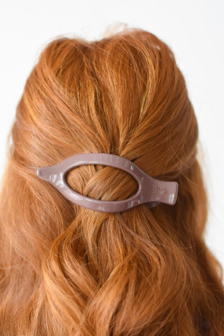 Lay Down Claw Clip 2.0 - Shiny Berry Brown