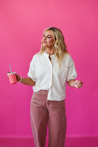 Jill Button Up Sweatshirt