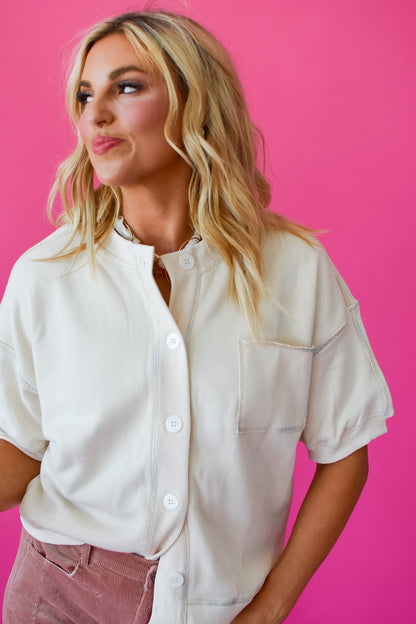 Jill Button Up Sweatshirt