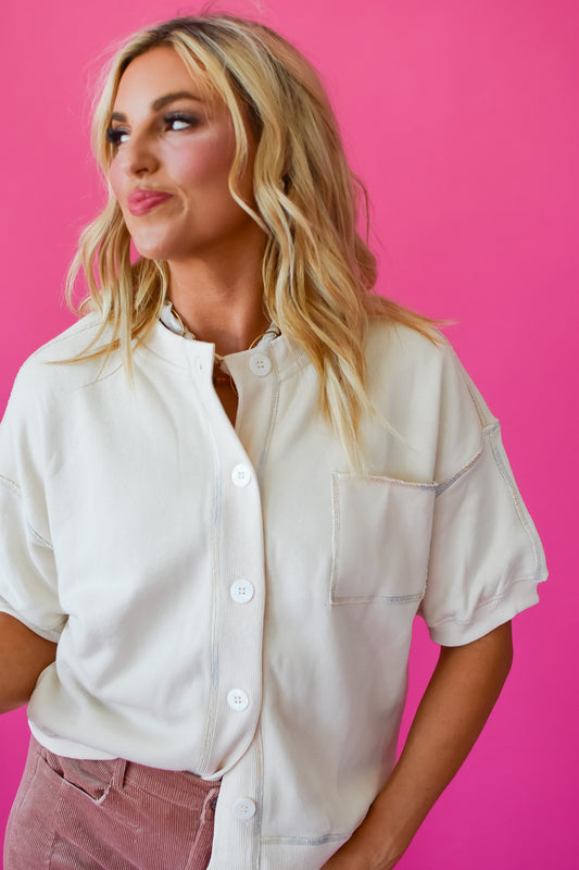 Jill Button Up Sweatshirt