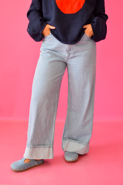 Ollie Pinstripe Jeans