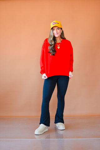 Leonora Sweatshirt in Red
