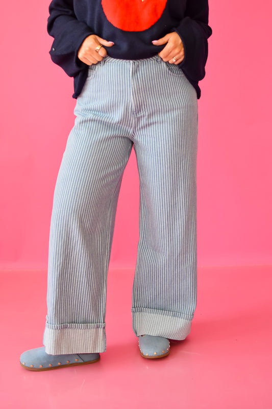 Ollie Pinstripe Jeans