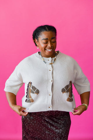 Louie Printed Cardigan