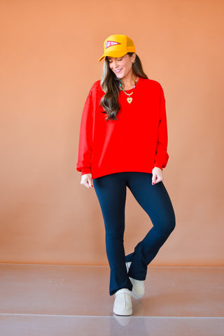 Leonora Sweatshirt in Red