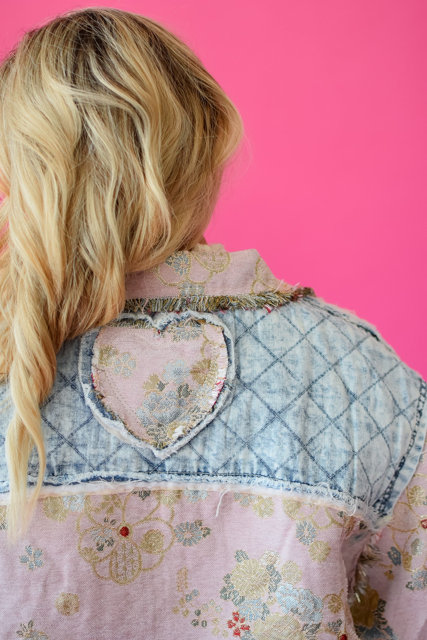 Huxton Floral + Denim Jacket