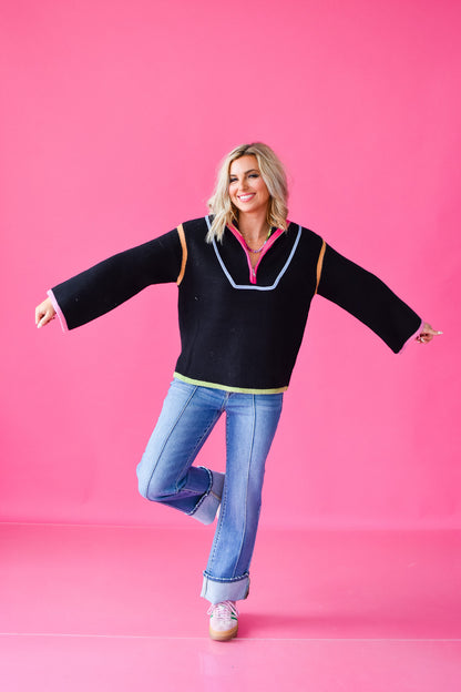 Ginny 3/4 Zip Sweater