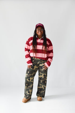 Sloan Camo Wide Leg Jeans