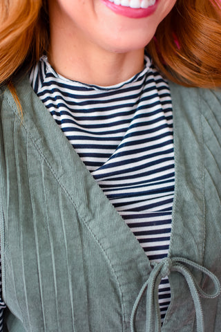 Loganne Corduroy Romper - RESTOCK