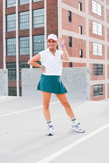 Lilia Athletic Skort in Varsity Green