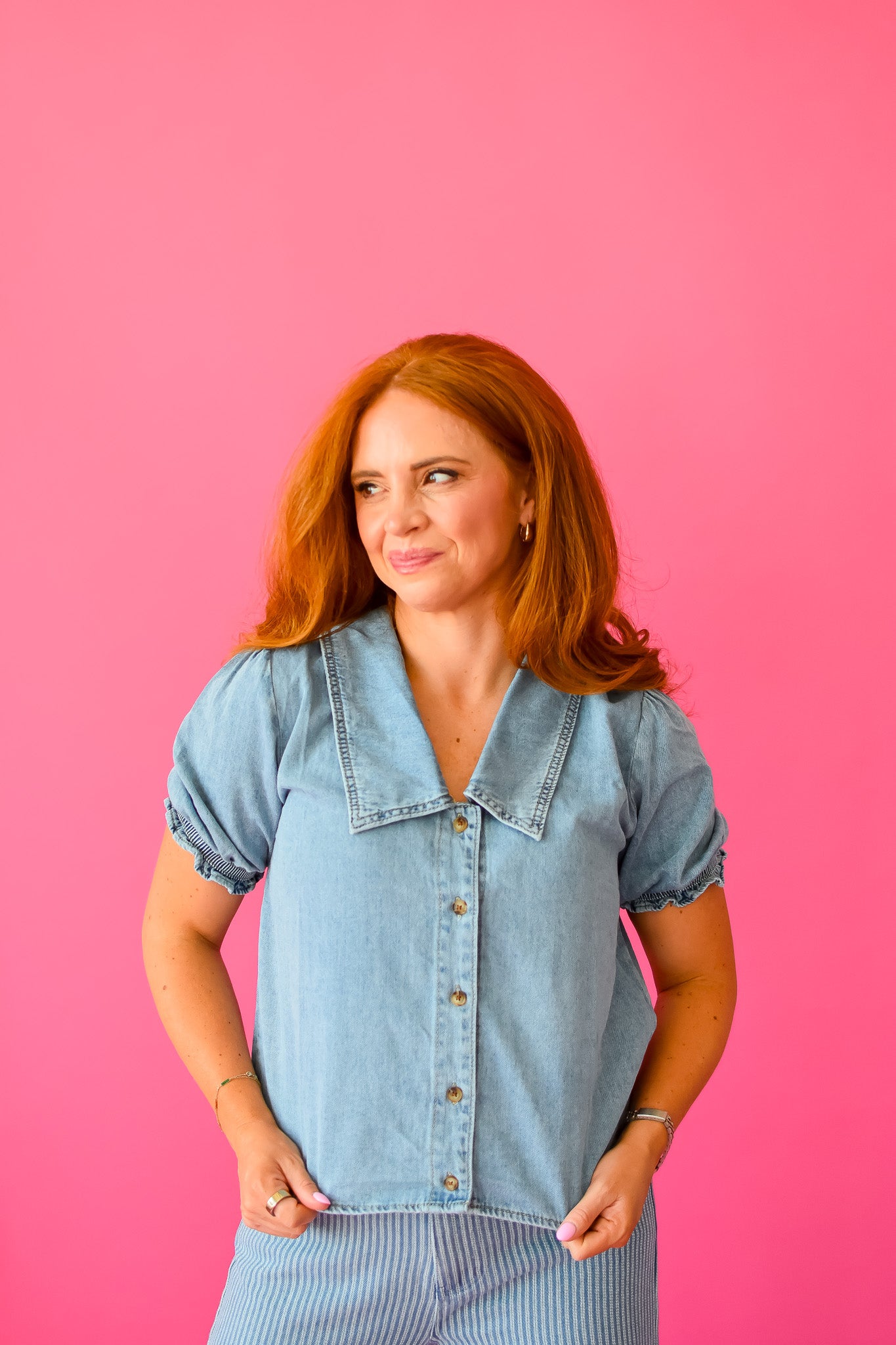 Callahan Denim Top
