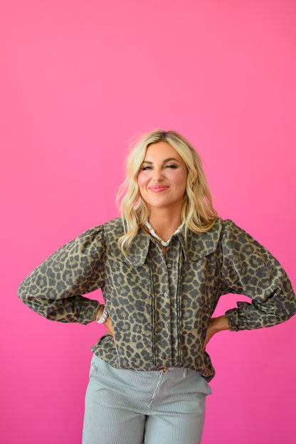 Wylie Leopard Top