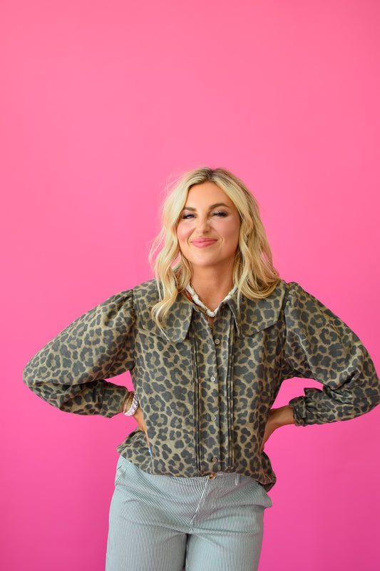 Wylie Leopard Top
