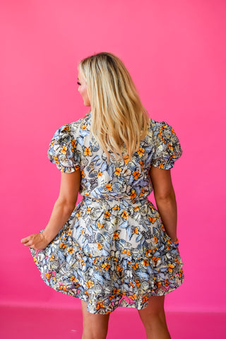 Clementine Elastic Waist Mini Dress