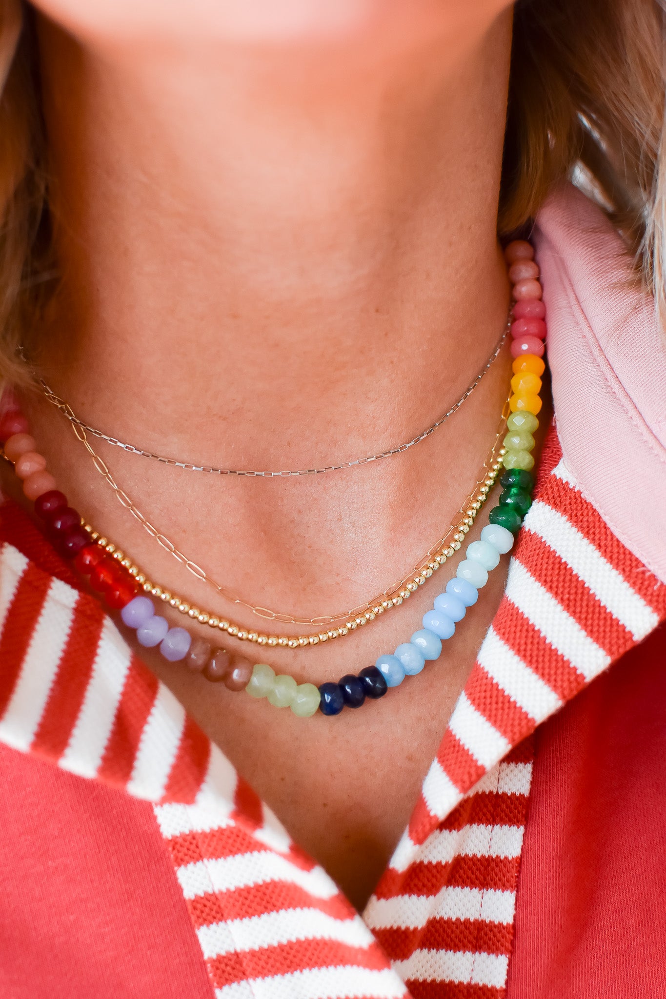 Rainbow Necklace Luxe - Primary