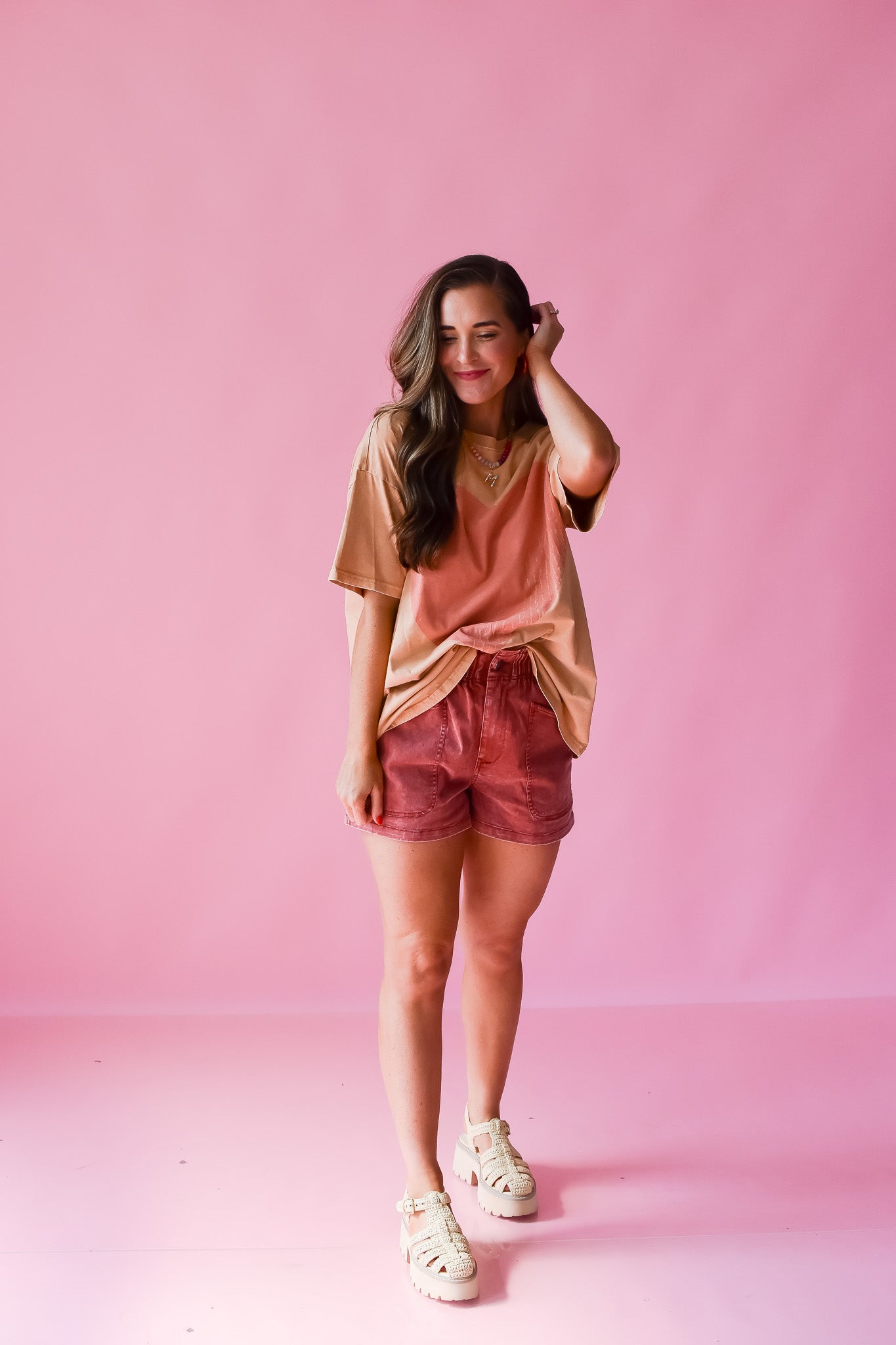 Heather Paper Bag Shorts