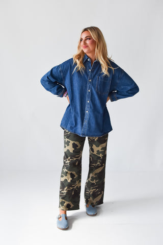 Abigail Oversized Denim Shirt
