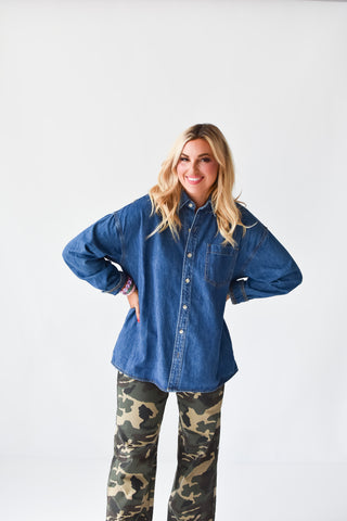 Abigail Oversized Denim Shirt